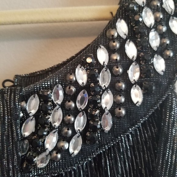 Alfani Sleeveless Metallic Gray Blouse - XL - Picture 5 of 5